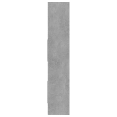 Kirjahylly betoninharmaa 60x35x180 cm tekninen puu