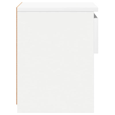 Valkoinen yöpöydät Christoper 40x30x39cm (2 kpl puinen)