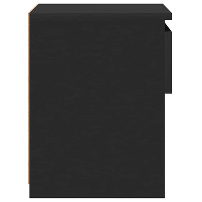 Musta yöpöydät Christoper 40x30x39cm (2 kpl puinen)