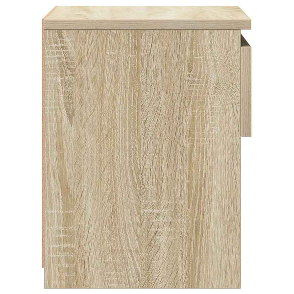Yöpöydät 2 kpl Sonoma tammi 40x30x39 cm tekninen puu