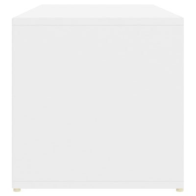 Valkoinen kenkien säilytyspenkki Negimea 105x35x35cm (lastulevy)