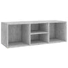 Kenkien säilytyspenkki betoninharmaa 105x35x35 cm lastulevy
