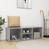 Kenkien säilytyspenkki betoninharmaa 105x35x35 cm lastulevy