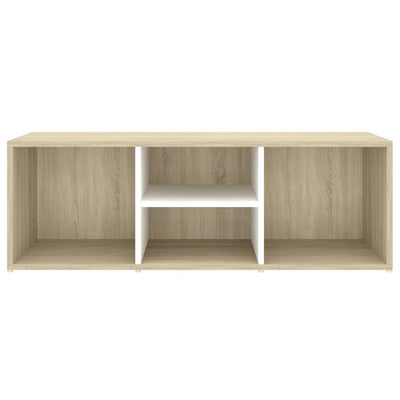 Kenkien säilytyspenkki valk./Sonoma 105x35x35 cm tekninen puu