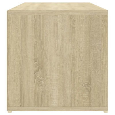 Kenkien säilytyspenkki valk./Sonoma 105x35x35 cm tekninen puu