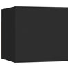 Seinäkiinnitettävä TV-taso musta 30,5x30x30 cm
