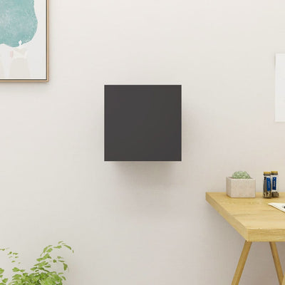 Seinäkiinnitettävä TV-taso harmaa 30,5x30x30 cm