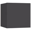 Seinäkiinnitettävät TV-tasot 2 kpl harmaa 30,5x30x30 cm