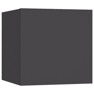 Seinäkiinnitettävät TV-tasot 2 kpl harmaa 30,5x30x30 cm