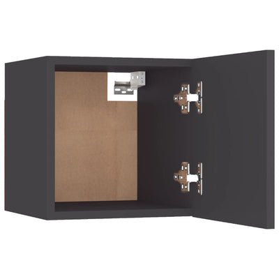 Seinäkiinnitettävät TV-tasot 2 kpl harmaa 30,5x30x30 cm