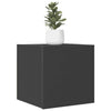 Seinäkiinnitettävät TV-tasot 2 kpl harmaa 30,5x30x30 cm
