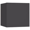 Seinäkiinnitettävä TV-taso 4 kpl harmaa 30,5x30x30 cm