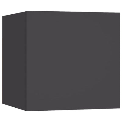 Seinäkiinnitettävä TV-taso 4 kpl harmaa 30,5x30x30 cm