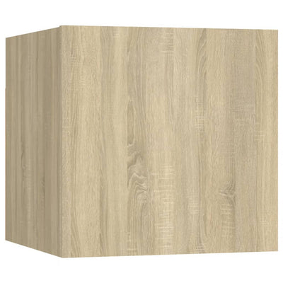 Seinäkiinnitettävät TV-tasot 2 kpl Sonoma-tammi 30,5x30x30 cm