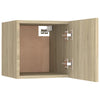Seinäkiinnitettävät TV-tasot 2 kpl Sonoma-tammi 30,5x30x30 cm