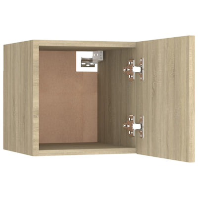 Seinäkiinnitettävät TV-tasot 2 kpl Sonoma-tammi 30,5x30x30 cm