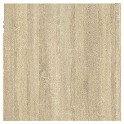 Seinäkiinnitettävä TV-taso 4 kpl Sonoma-tammi 30,5x30x30 cm