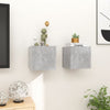 Seinäkiinnitettävät TV-tasot 2 kpl betoninharmaa 30,5x30x30 cm