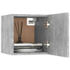 Seinäkiinnitettävät TV-tasot 2 kpl betoninharmaa 30,5x30x30 cm
