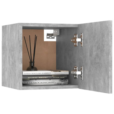 Seinäkiinnitettävät TV-tasot 2 kpl betoninharmaa 30,5x30x30 cm