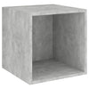 Seinäkaapit 2 kpl betoninharmaa 37x37x37 cm tekninen puu