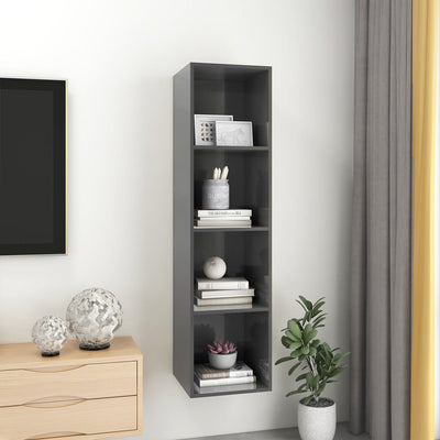 Seinäkiinnitettävä TV-taso kk. harm 37x37x142,5 cm tekninen puu