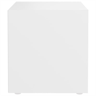 TV-tasot 2 kpl valkoinen 37x35x37 cm tekninen puu