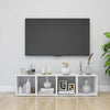 TV-tasot 2 kpl valkoinen 37x35x37 cm tekninen puu