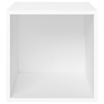 TV-tasot 4 kpl valkoinen 37x35x37 cm tekninen puu