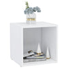 TV-tasot 4 kpl valkoinen 37x35x37 cm tekninen puu
