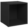 TV-tasot 4 kpl musta 37x35x37 cm tekninen puu