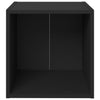 TV-tasot 4 kpl musta 37x35x37 cm tekninen puu