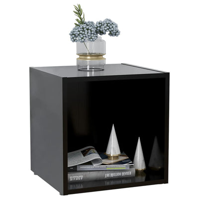 TV-tasot 4 kpl musta 37x35x37 cm tekninen puu