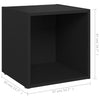 TV-tasot 4 kpl musta 37x35x37 cm tekninen puu