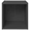TV-taso harmaa 37x35x37 cm tekninen puu