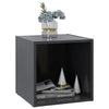 TV-tasot 2 kpl harmaa 37x35x37 cm tekninen puu
