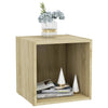 TV-taso Sonoma-tammi 37x35x37 cm tekninen puu