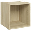 TV-tasot 2 kpl Sonoma-tammi 37x35x37 cm tekninen puu