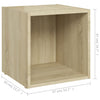TV-tasot 2 kpl Sonoma-tammi 37x35x37 cm tekninen puu