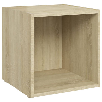 TV-tasot 4 kpl Sonoma-tammi 37x35x37 cm tekninen puu