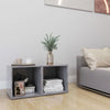 TV-tasot 2 kpl betoninharmaa 37x35x37 cm tekninen puu