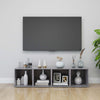 TV-tasot 2 kpl betoninharmaa 37x35x37 cm tekninen puu