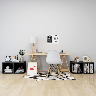 Harmaa tv-tasot Indar 37x35x37cm (4 kpl puinen)