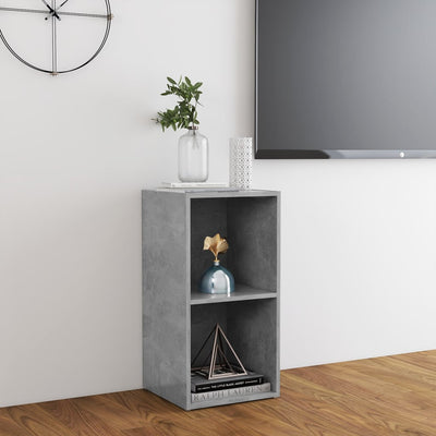 TV-taso betoninharmaa 72x35x36,5 cm tekninen puu