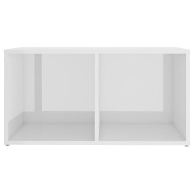 TV-taso korkeakiilto valkoinen 72x35x36,5 cm tekninen puu