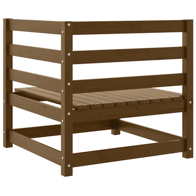 Hunajanruskea puutarhan kulmasohva Bernedete (mänty)