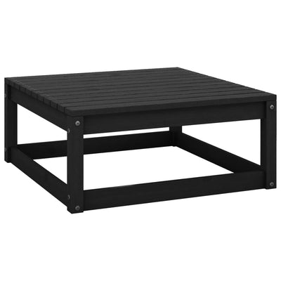 Puutarharahi 70x70x30 cm musta täysi mänty