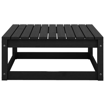 Puutarharahi 70x70x30 cm musta täysi mänty