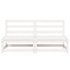Valkoinen puutarhan keskisohvat Bernedete (2 kpl mänty)