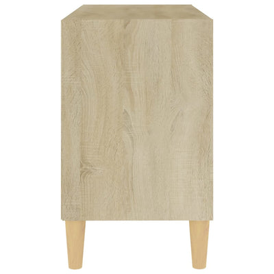 TV-taso täyspuiset jalat Sonoma-tammi 69,5x30x50 cm